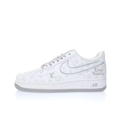 Louis Vuitton X Nike Air Force 1 한정판 스니커즈 야광 커스텀 운동화 DR9868-200